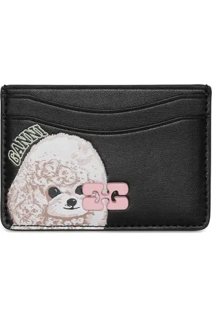 Ganni Dog-print cardholder