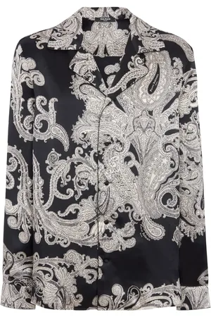 Balmain Paisley-print silk shirt