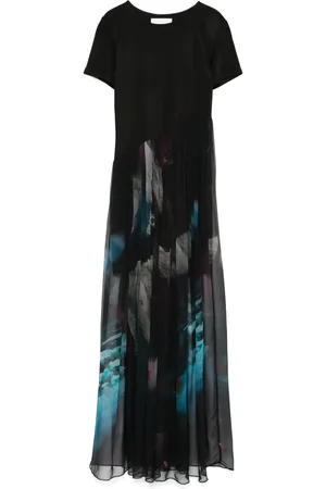 QUETSCHE Abstract-print maxi dress