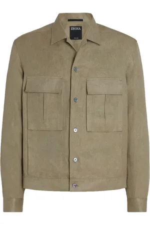 Ermenegildo Zegna Oasi long-sleeve linen overshirt