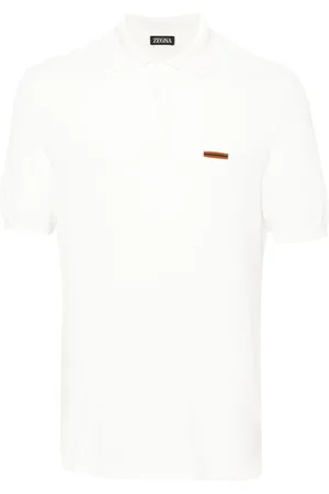 Ermenegildo Zegna Piqué cotton polo shirt