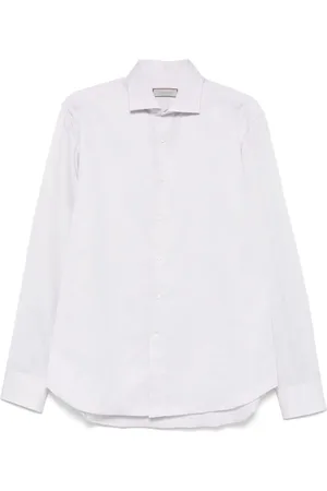 CANALI Cutaway-collar shirt