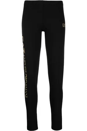 EA7 Logo leg-print leggings