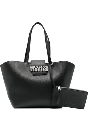 VERSACE Logo-plaque tote bag