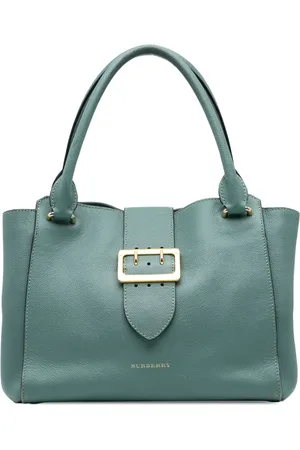 Burberry 2000-2017 Medium Grained Calfskin Buckle Tote satchel