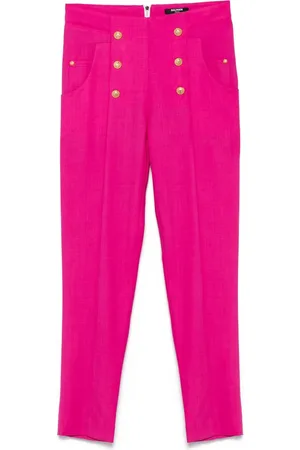 Balmain Logo-button trousers