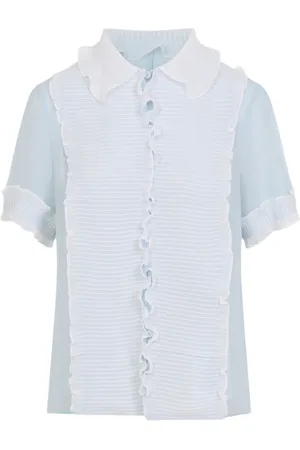 Jil Sander Ruffled silk shirt