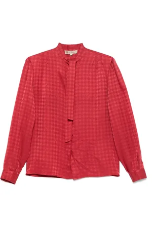 Gucci 1970s geometric-pattern shirt