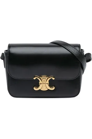Céline 2020 Teen Shiny Calfskin Triomphe crossbody bag
