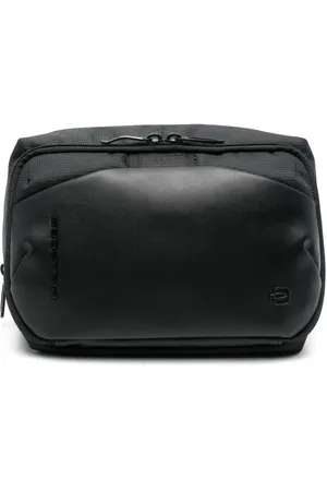 Piquadro Logo-lettering wash bag