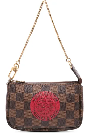 LOUIS VUITTON 2008 Damier Ebene Trunks and Bags Mini Pochette Accessoires handbag