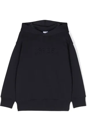 Aspesi Embossed-logo cotton jersey hoodie