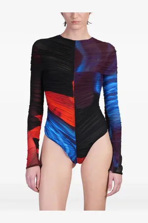 MUGLER Floral-print body