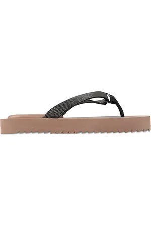 Brunello Cucinelli Monili-chain flip flops
