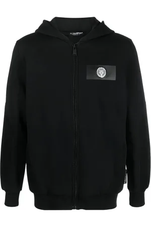 Philipp Plein Logo-patch zipped jacket
