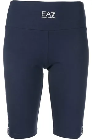 EA7 Logo-print cycling shorts