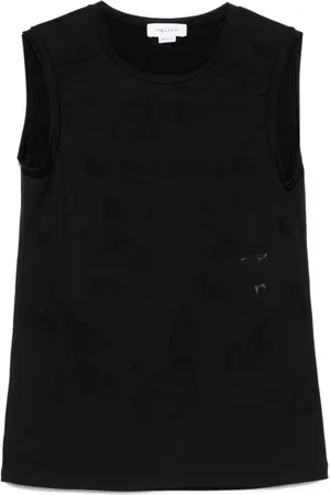 Alexander McQueen Logo-jacquard top