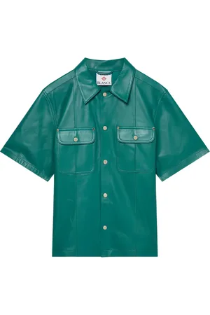 Casablanca Leather shortsleeved shirt