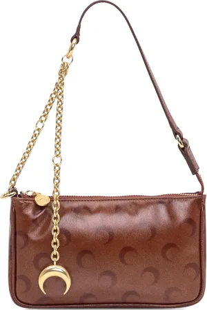 Marine Serre Moon leather shoulder bag