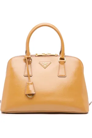 Prada 2010-2024 Medium Saffiano Vernice Promenade satchel