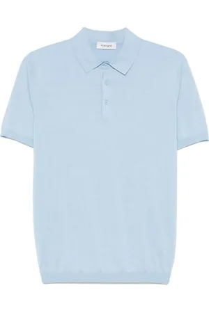 KANGRA CASHMERE Fine-ribbed polo shirt