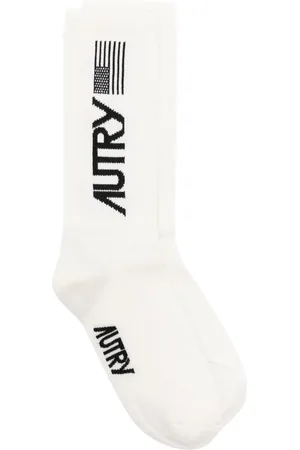 Autry Intarsia-logo knitted socks