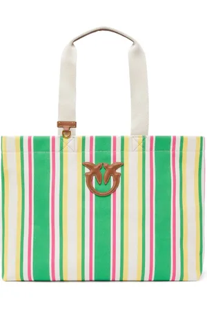 Pinko Striped tote bag