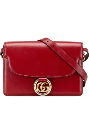 Gucci 2000-2015 Small Textured Calfskin GG Ring Torchon crossbody bag