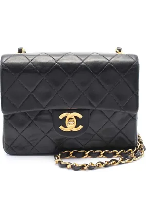 CHANEL 1991-1994 Mini Square Classic Lambskin Single Flap crossbody bag