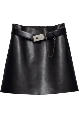 Prada Belted leather miniskirt