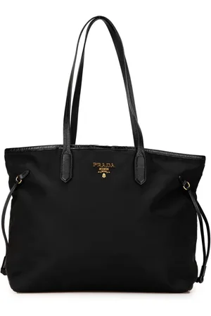 Prada 2000-2024 Saffiano Trimmed Tessuto tote bag