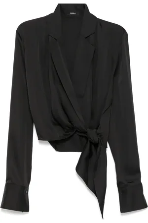 GOEN.J Shawl lapel blouse