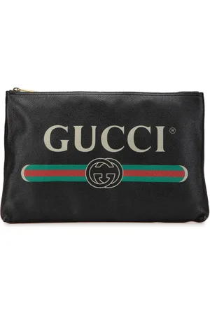 Gucci 2000-2015 Leather Logo clutch bag