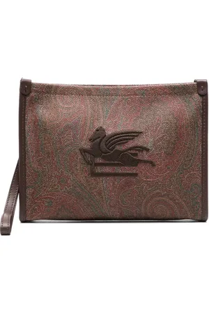 Etro Paisley-jacquard clutch bag
