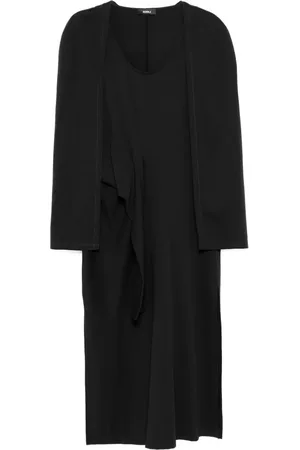 GOEN.J Ribbed cape dress