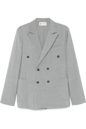 THE EDITOR Mélange-effect blazer
