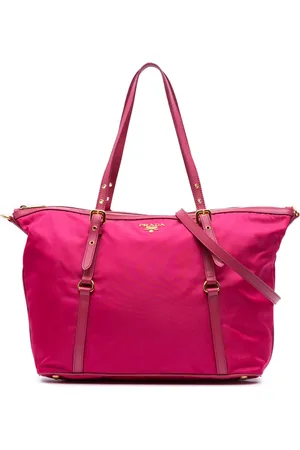 Prada 2000-2024 Saffiano Trimmed Tessuto satchel