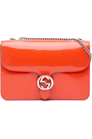 Gucci 2016-2024 Medium Patent Dollar Interlocking G crossbody bag