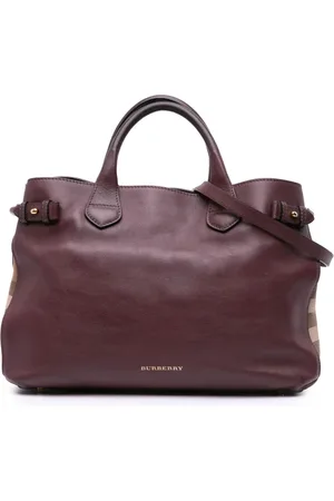 Burberry 2000-2017 Medium Leather and House Check Banner satchel
