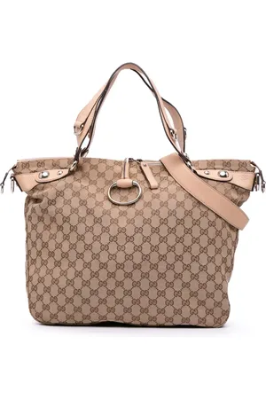 Gucci 2016-2024 Large GG Canvas Icon Bit satchel