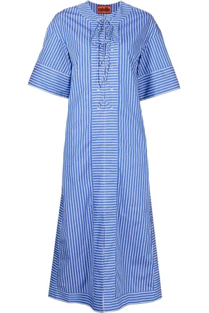 Colville Front lace-up detail midi dress