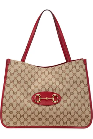 Gucci 2016-2024 GG Canvas Horsebit 1955 tote bag