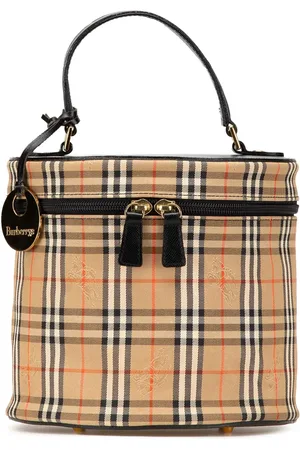 Burberry 20th Century Haymarket Check Canvas vanity bag