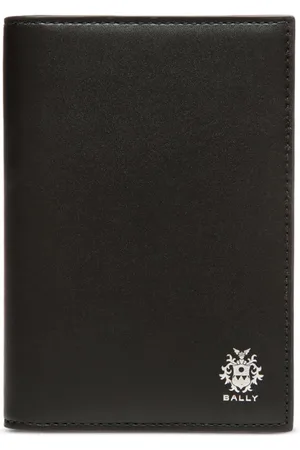 Bally Beckett logo-stamp leather passport holder