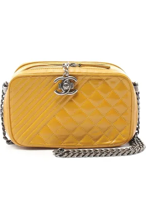 CHANEL 2014-2015 Small Quilted Glazed Calfskin Coco Boy Camera Bag crossbody bag