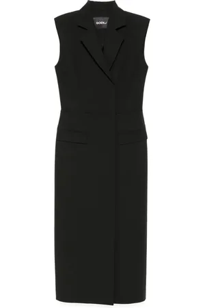 GOEN.J Blazer layered panel dress