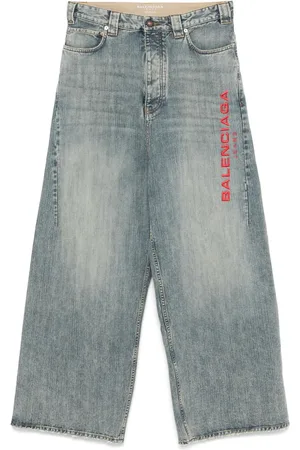 Balenciaga Logo-embroidered jeans