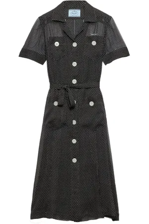 Prada Polka-dot shirt dress