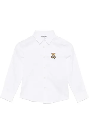 Moschino Logo-patch shirt