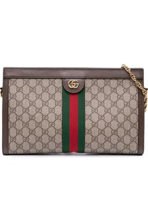 Gucci 2016-2024 Medium GG Supreme Ophidia Web Chain shoulder bag